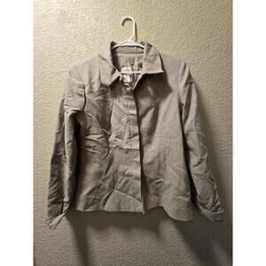 Willi Smith Womens Suit Jacket Brown 100% Wool Size 12